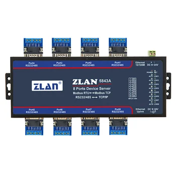 Serijska vrata strežnika 8-port RS232/485 serijska vrata za Ethernet omrežje pregleden prenos ZLAN5843A