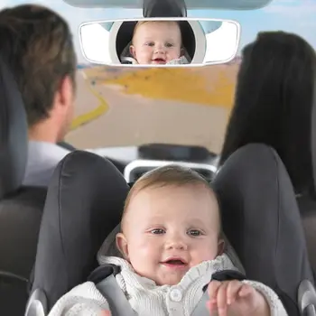 Mini Avto Baby Ogledalo Širok Pogled Zadaj Nastavljiv Varnostni Avto Sedež Nazaj Ogledalo Vzglavnik Nastavek za Otroka, Otroke Avto Oprema