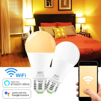 110V 220V Smart WiFi Žarnica Svetlobo e27/b22 LED Lampen Daljinsko Glasovni Nadzor Združljiv z Alexa Echo googlova Domača stran Pomočnik