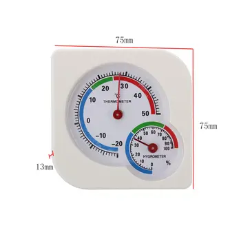1 Kos 75*13mm Novo Termometri Monitor Higrometer Večfunkcijsko Vlažnost Temperatura Meter v Zaprtih prostorih na Prostem Vreme Mokro Gauge