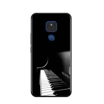 Radi imamo Glasbo za Motorola G8 G9 G E7 E6 Ena Igra Marco Hiper Fusion Pisalo Power Edge Plus Črn Telefon Primeru