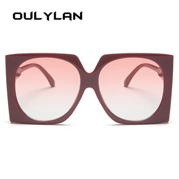 Oulylan Letnik Kvadratnih sončna Očala Žensk Veliki Okvirji Sunglass UV400 Očala Ženske Gradient sončna Očala Odtenki Retro Očala