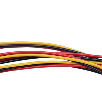 10Pcs/Set Dvojno Molex 4-Pin Za Eno PCI-E 6-Pin Priključek za Napajanje Y Adapter Kabel