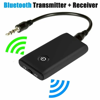 Bluetooth 5.0 Oddajnik Sprejemnik 2-V-1 Brezžični 3.5 mm Audio Adapter RX/TX za PC TV Domača stran za Slušalke Zvok