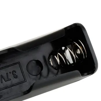Nov prihod 1pc Čisto Nov Trde Plastike Baterije Primeru Imetnik Škatla za Shranjevanje za 1 x 18650 3,7 V Črni barvi z 6
