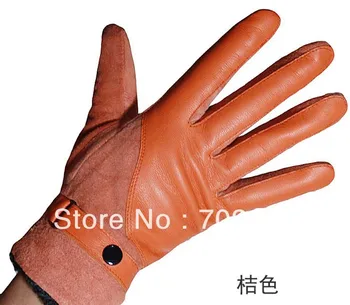 Zimske ženske Pravega Usnja rokavice kože rokavice USNJENE ROKAVICE mešane barve 12pairs/veliko #3127