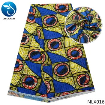 LIULANZHI Afriške šifon tkanine poroko tiskanje tkanine tkanine iz poliestra visoka kakovost modnih 5 metrov NLX001-018