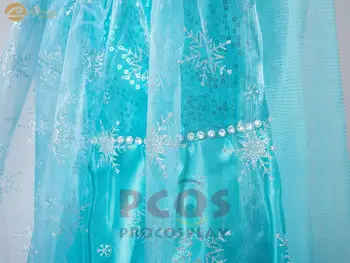 Procosplay Froz Arendelle Ice Princess cosplay Snow Queen Elsa na zalogi velikost 6XS 3XS Cosplay Kostum za otroka mp004792