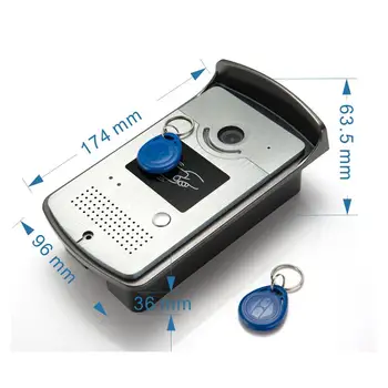 7 palčni Monitorji Žični / Brezžični Wifi RFID Geslo Video Vrata Telefon Zvonec Interkom Sistem z + IR-CUT HD 1000TVL Fotoaparat