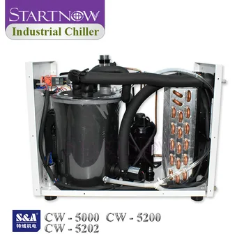 CO2 Industrijske Vode Chiller S&A Nadgrajeno CW-5200TH CW-5000TG Za 80W 150W Laser Cev za Hlajenje CNC Vretena CW-5200AH CW-5000AG