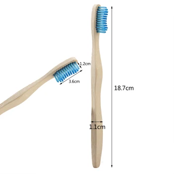 Novo Odraslih Bambusa zobna ščetka Oral Care Val Srednje trde Ščetine biološko Razgradljivih Okolju Prijazno zobne ščetke potovalni paket