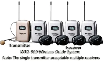 Takstar WTG-900 4 osebe Turnejo Skupine Vodnik/Podporne Poslušanje Sistem Package Cerkev Takstar WTG-900 1 Oddajnik 4 Sprejemniki