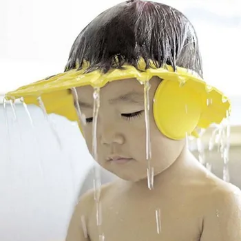 Baby Nastavljiv Šampon Kape Preprečiti Vode, Ki V Uho Tuš Klobuk Otroci, Otroci Kopel Pranje Las Skp