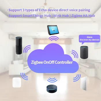 Pametni Dom Zigbee Brezžična Stikala Modul Za Echo/Pametne Stvari Hub Modul za alexa APP Samsung Smart Stvari APP