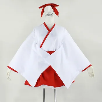 Lolita Fancy Oblačenja Žensk Japonski Kimono Kostum Anime Devica Cosplay Bela In Rdeča Obleka Za Halloween Stranka Polno Obleke