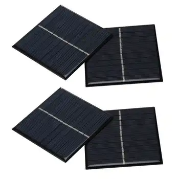 4Pcs na Prostem Sončne Plošče Mini Za 0,8 W 5V solarnimi Modul Sistem za Doma DIY Projektov Igrače Baterija Polnjenje