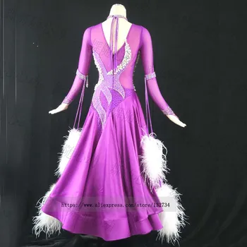 2019 novih dvorana kostume standard ballroom ples obleke valček flamenco oblačenja noša swing plesne kostume ples obrabe