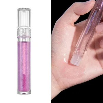 6 Barvni Lip Gloss Ogledalo Vode Gloss Za Ustnice Tekoče Glaze Pregleden Lip Gloss Vlažilne Plumping Seksi Kozmetični Za Ženske