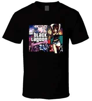 Black Lagoon Logotip 02 Black T Shirt