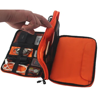 Nepremočljiva Dvojno Plast Kabel Škatle za Shranjevanje Elektronskih Organizator Pripomoček Travel Box USB Slušalke Primeru Digitalni Organizator