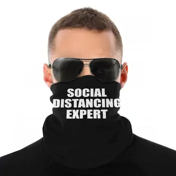 Socialni Oddaljujejo Strokovnjak Introvert Čarobni Šal Vratu Obraz Maske, Pustne maske, Brezšivne Bandanas Zaščitna Pokrivala za Plezanje
