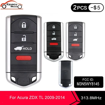 KEYECU OEM Smart Remote Key Fob za Acura ZDX TL 2009 2010 2011 2012 2013 FCC ID: M3N5WY8145 313.8 MHz 4 Gumb 267F-5WY8145