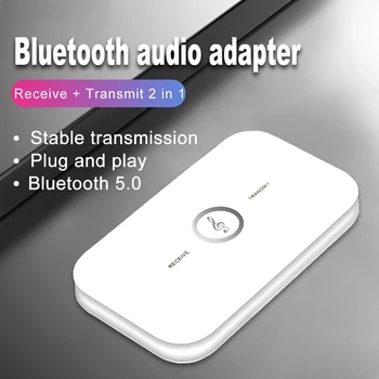Bluetooth 5.0 Oddajnik Sprejemnik Brezžični o Adapter za PC TV Slušalke Avto 3.5 3.5 mm AUX Glasbeni Sprejemnik Pošiljatelja