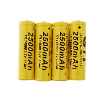2 Kos/Veliko 14500 baterijo 3,7 V 2500mAh polnilna liion baterija za Led svetilka batery litio baterije P30