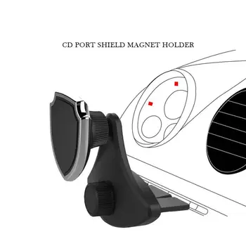 Nova Moda Univerzalni 360-Stopinjski Vrtečih se Avtomobilski Telefon Magnetni CD Močan Avto Večnamensko Reže Zrak Nosilec Vesa Vent Sta Y1B5