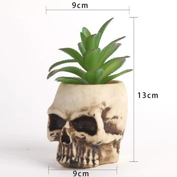 Ustvarjalne Skull Glave Sočna Rastlin Pot Planter DIY Vrt Doma Stranka Mizo