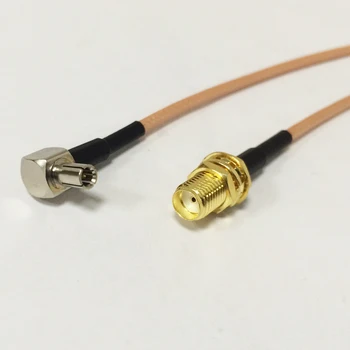 1PC 3G modem kabel TS9 pravim kotom, da SMA ženski matica kika RG316/RG174 adapter 15/30/50/100cm NOVO veleprodajno ceno
