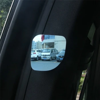 2Pc Avto Ogledalo Auto 360 širokokotni Krog Konveksno Ogledalo Avto Vozila Strani Blindspot Blind Spot Ogledalo Majhne Okrogle RearView Mirror