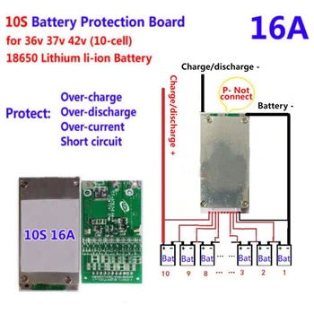 10S 36V 15A Litij-Li-Ionska Baterija Napajalni Bms Pcb Pcm Protection Board & 13S 48V 15A