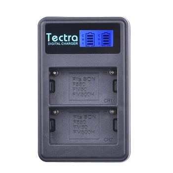 Tectra 3Pcs NP-F550 NP F550 Zamenjava Baterije + LCD USB Dvojni Polnilec za Sony NP-F570 CCD-SC55 CCD-TRV81 DCR-TRV210 MVC-FD81