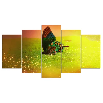 ArtSailing 5 plošči wall art na platno Beautiful Butterfly Modularni veliko platno wall art tisk 2018 nove dropshipping NY-7689C