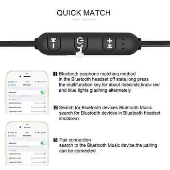 VROČE Xt11 netic Glasbe Bluetooth 4.2 Slušalke Šport Teče Brezžične Bluetooth Slušalke Z Kabel za Polnjenje Mlade Slušalke Buil