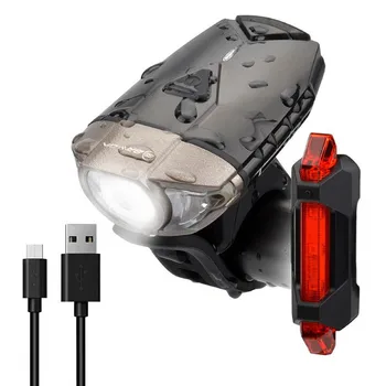 Izposoja svetlobe USB polnjenje spredaj lahka Kolesarska čelada svetlobe opozorilna lučka rep luči Sprednje luči set