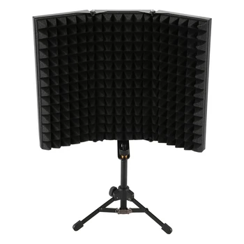 Snemanje Zvoka Absorber Mikrofon Izolacije Ščit Proti Hrupu 3-Krat Design Visoko Gostoto Pene Plošči za Snemanje Opreme S
