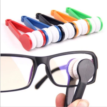 1PC Mini Eyeglass Čistilo Krtačo Mikrovlaken Dve strani sončna Očala Krtačo Očala Zbadanje Čistilca Očal Orodje za Čiščenje Ščetko Cocina