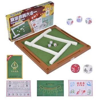 6 V 1 Kombinacija Mini Igra Vse V 1 Mahjong Igre Set