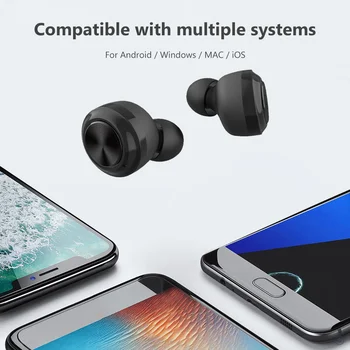 Dropshipping in-ear slušalke A6 TWS Mini Brezžična Bluetooth 5.0 Hi-fi Stereo Slušalke z Digitalnim Polnjenje Box Brezžične Slušalke