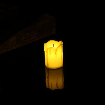 Električni Brezplamensko Sveče LED Električni Utripanja Čaj Svetlobo Sveč Poroko Božično Dekoracijo za Dom Dekoracija