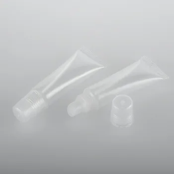 10Pcs/paket 8ml Kozmetični Lip Gloss Prazne Povratne Cevi Plastičnih Jasno, Balzam za Ustnice Ličila Posode, Orodja