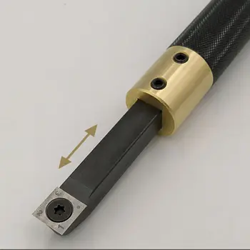 1Set Aluminij Zlitine Hollowing Lesa Stružni Knurling Nož Ročaj Ključa za Stružnica Obračanja Komplet orodij