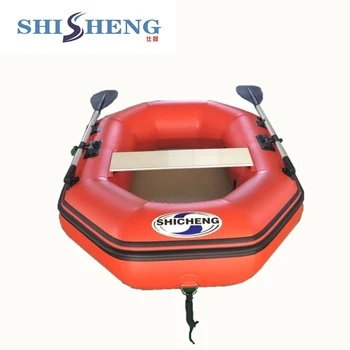 Debelo 1.9 m dolge rdeče napihljivi čoln ribiško ladjo gumijasti čoln z 0,9 mm PVC
