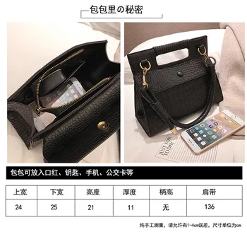 Hong Kong-Slog Mini Retro Torba Ženske 2020 Novo korejskem Slogu Messenger Bag Kamen Vzorec Eno-Ramo Modno Torbico