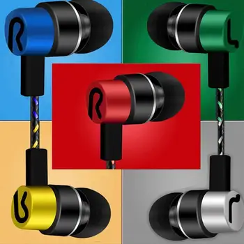 Žične Slušalke Cvetlični Pleteni Šport Teče Slušalke Smart Slušalke Za MP3 Bas Stereo Super Telefon Čepkov R3Z8