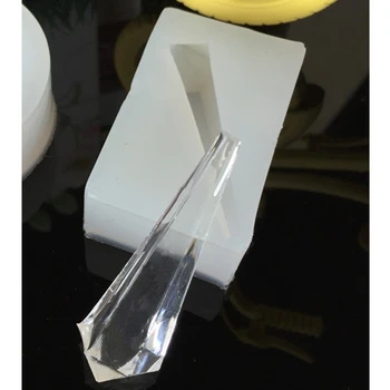 Dolgo Kristalno Oblike Silikonsko Plesni Nakit Model Jedra, Orodja za Dekoracijo Dragulje, Posušen Cvet Smolo Dekorativni DIY Strani Obrti