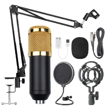 Za Računalnik Karaoke KTV Strokovno Bm 800 Kondenzatorskega Mikrofona, 3,5 Mm Žično Bm-800 Karaoke BM800 Snemanje Mikrofona