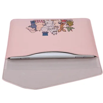 Tiskanje PU Usnje Laptop Primeru za Macbook Air Pro Retina 12 13 15 Palčni Linijskih Rokav Vrečko Za Macbook Novi A1932 A1990 A1706 A1708